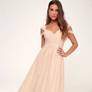 Lulus make me move blush pink dress